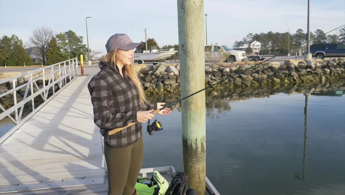 Bounce your bait on the bottom, varying your cadence (bounce-bounce or pops, followed by letting it fall).