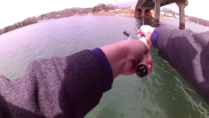 Kneel down and wet your fingers.