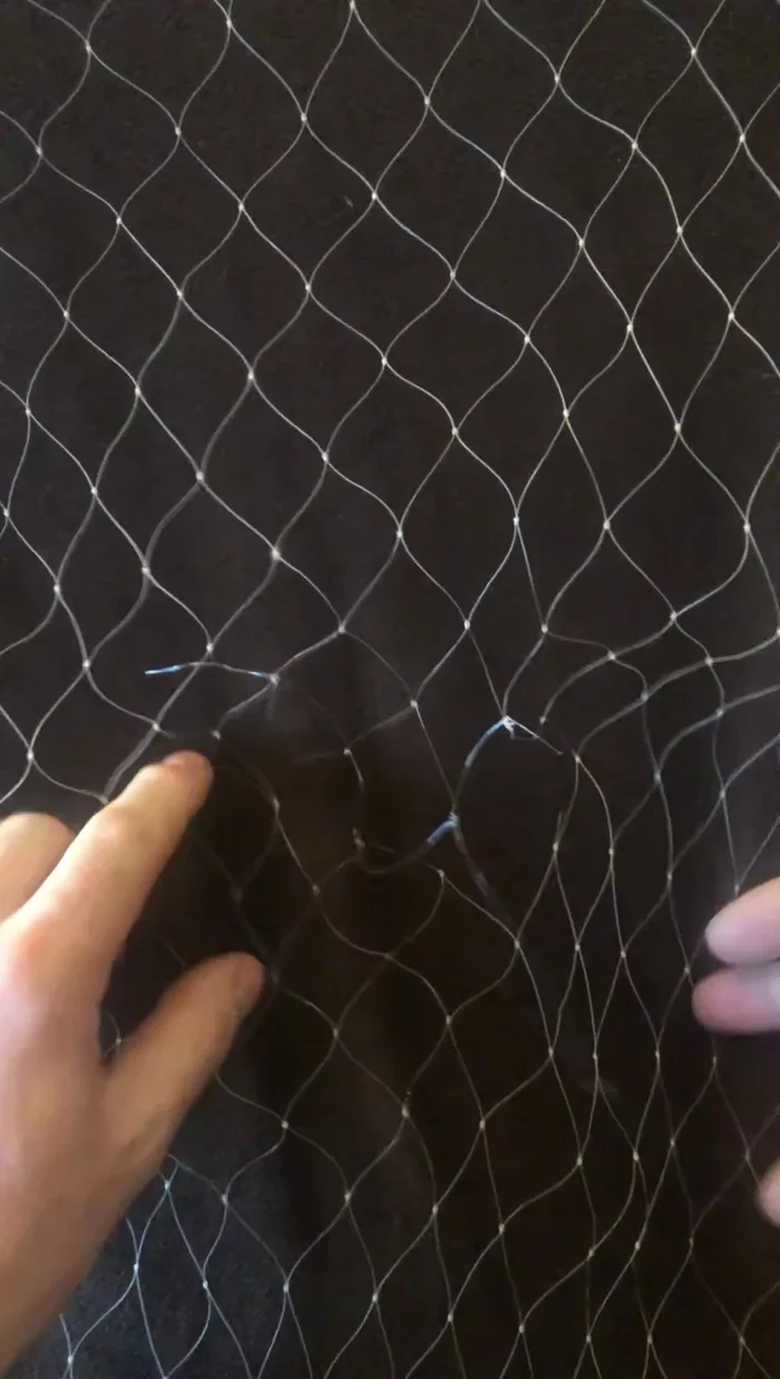 Cut off excess monofilament, leaving a half-inch tail.