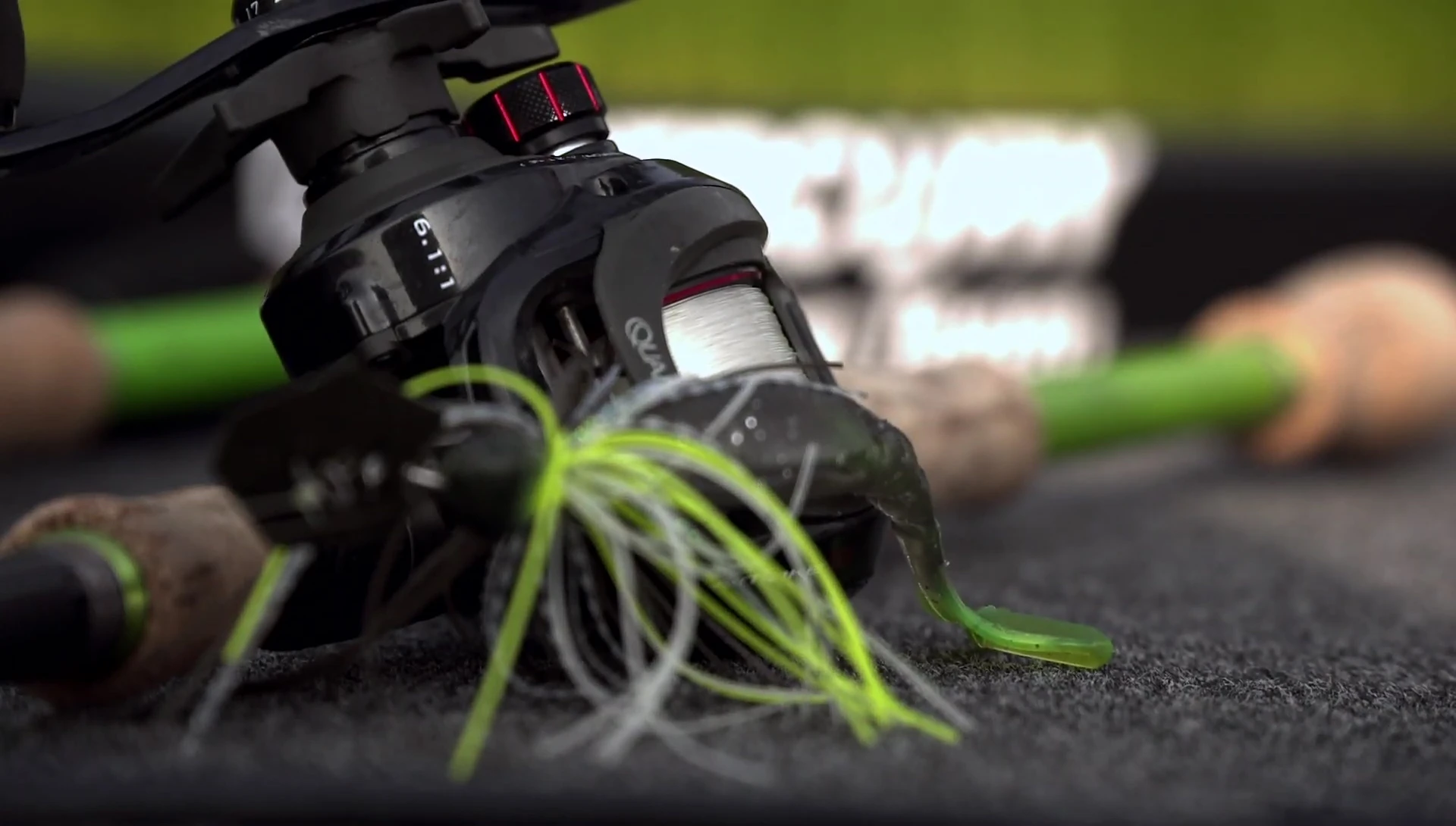 Smooth line gliding off the spool during a cast