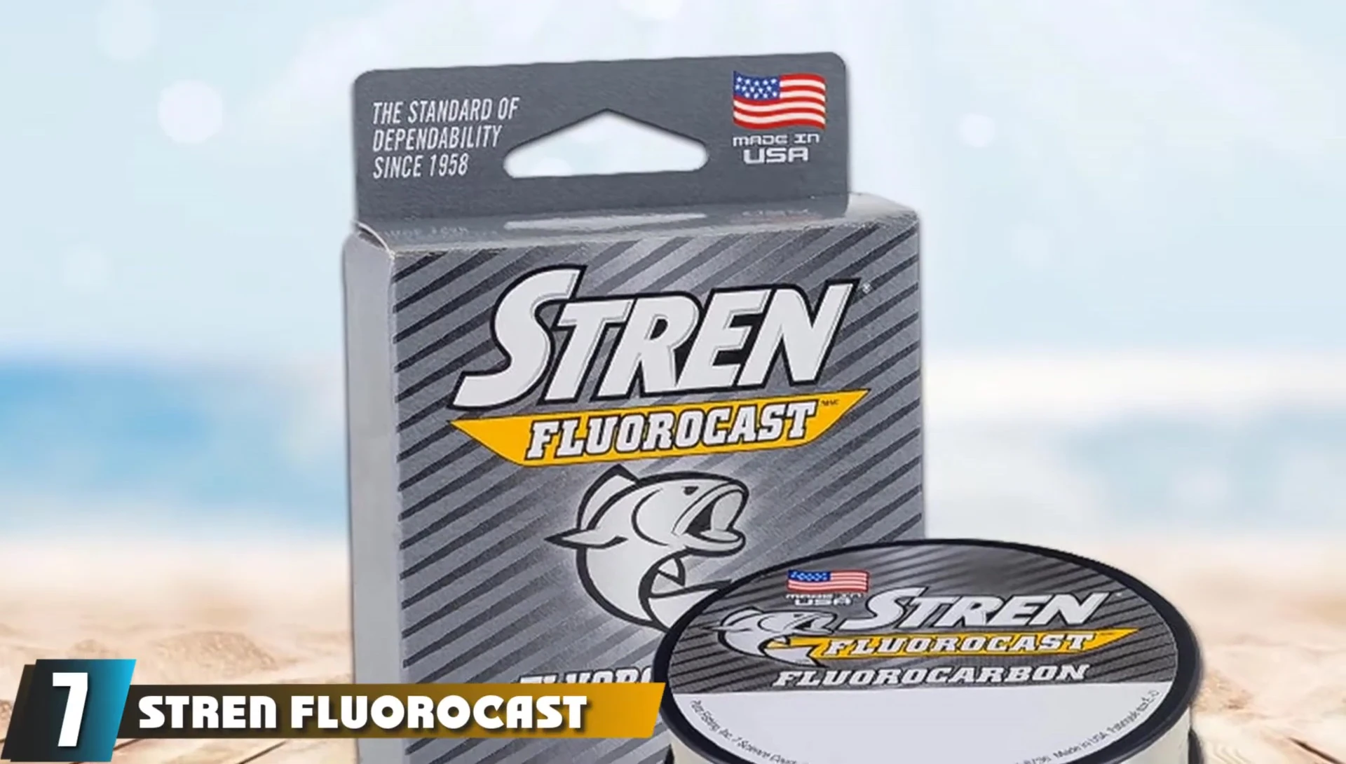 Stren Fluorocast line close-up.