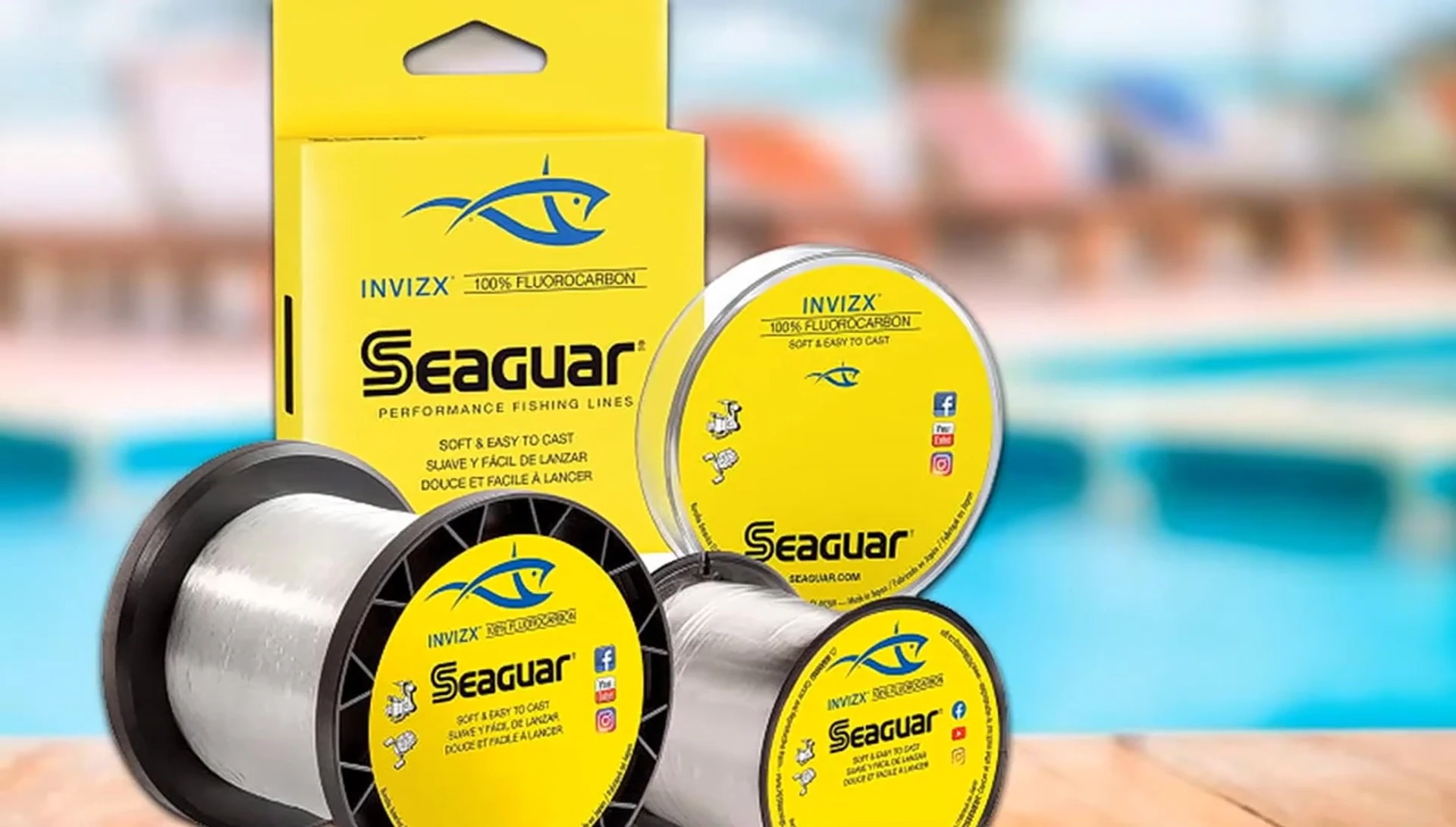 Angler casting with Seaguar InvisX.
