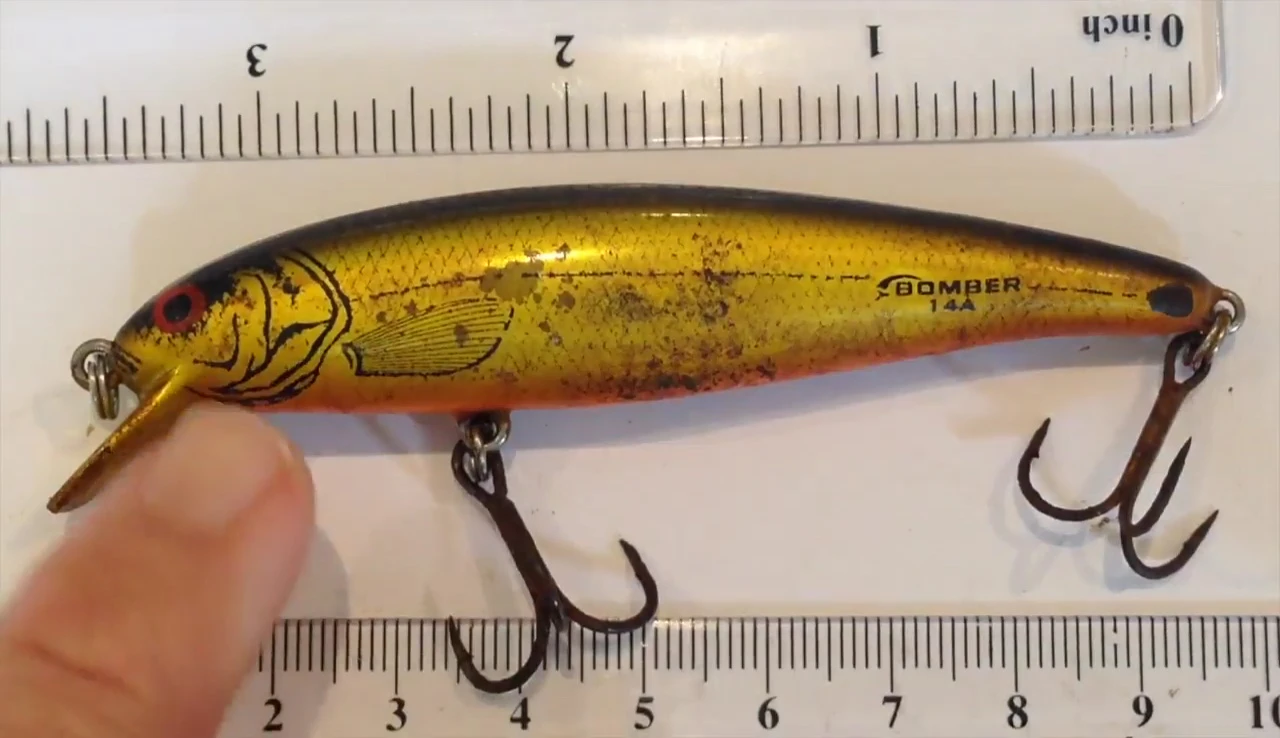 Close-up of the lure's design