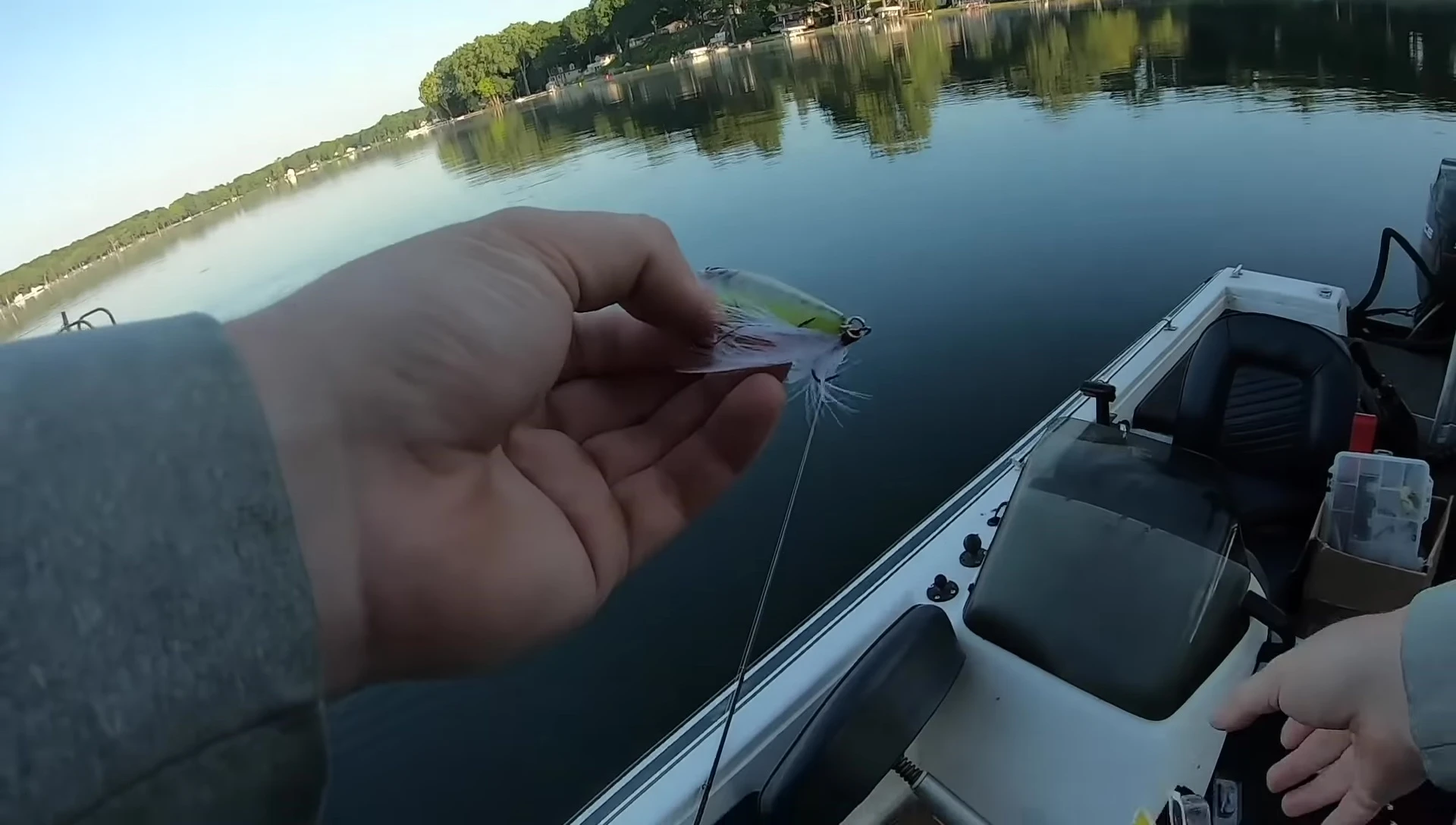 A close-up look at the Booyah Bait Company Prank Popper, highlighting its unique lip.