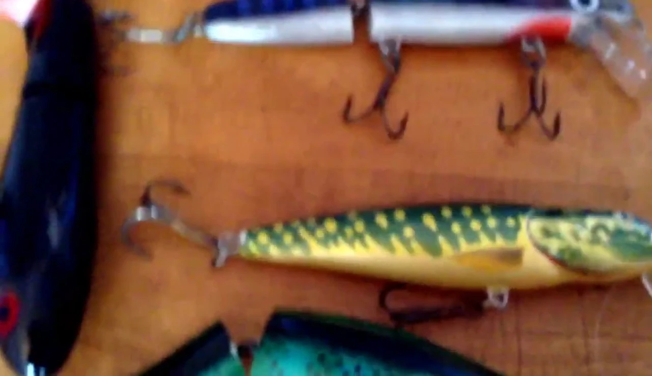 The fingerling Northern lure with its realistic paint job