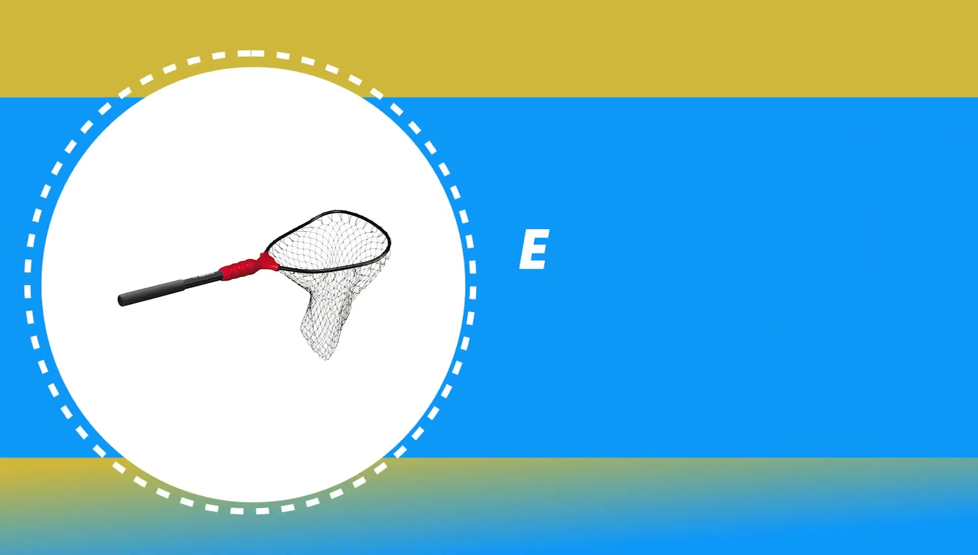 Ego S2 Slider Fishing Net demonstrated, highlighting its floating ability.