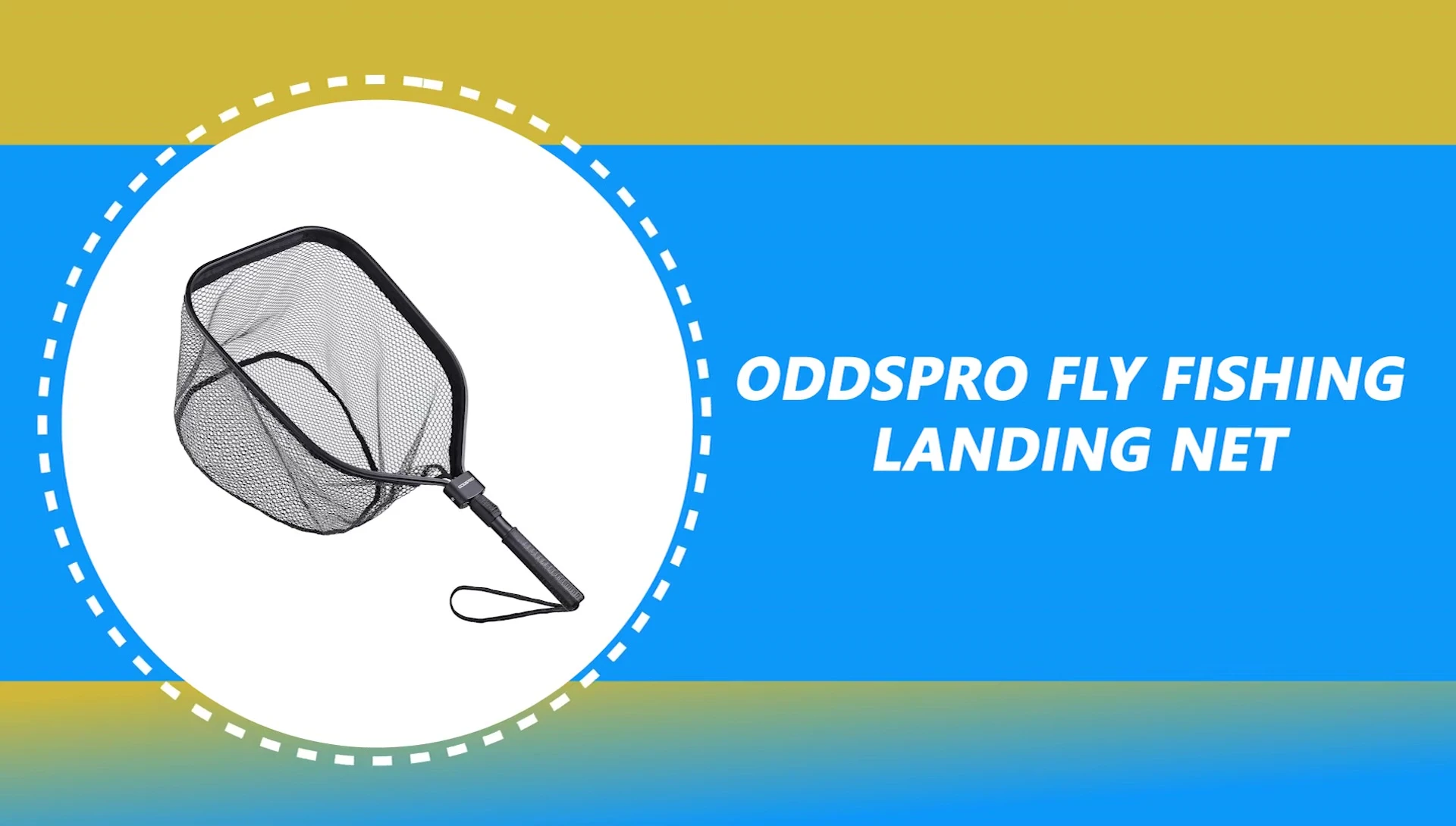 Orvis Pro Fly Fishing Landing Net showing its construction and handle.