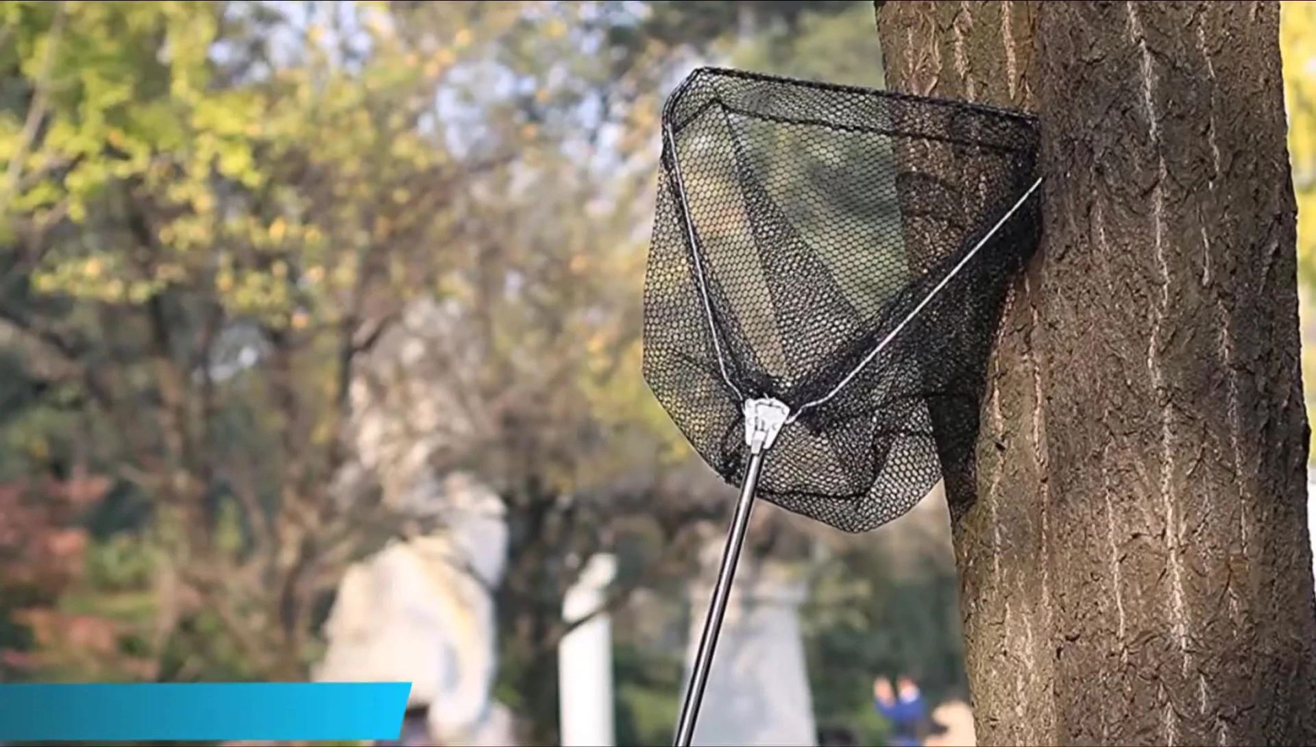 Close-up of the RestCloud telescoping fishing net.