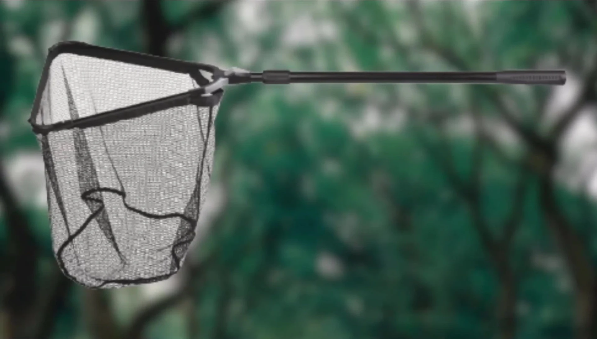 Detail of the Fiblink net's handle and mesh.