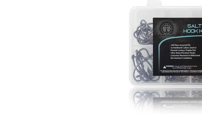 Big Worm Fishing Saltwater Hooks: 120-piece variety pack suitable for various fish types. Includes sizes 1/0, 2/0, 3/0, 4/0, 5/0, 6/0, and 8/0.