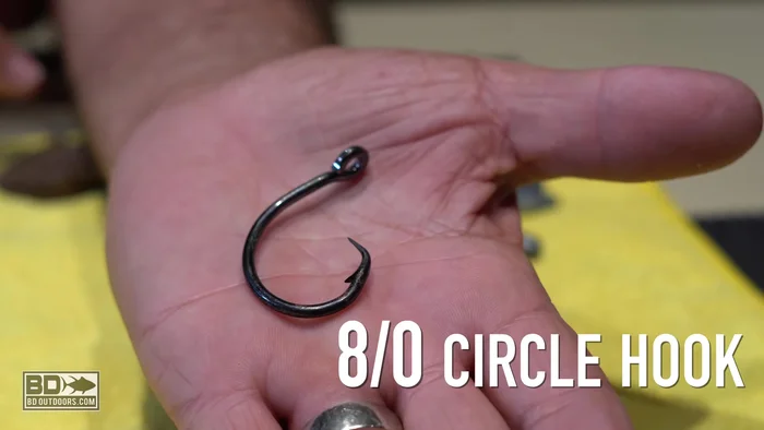 This will hook the fish in the corner of the mouth.