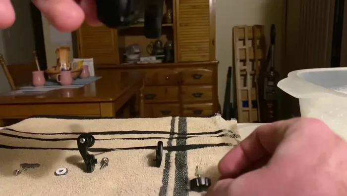 Clean all the parts thoroughly with soap and water.