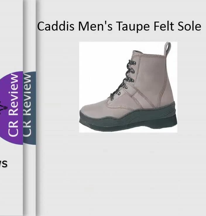 A view of the comfortable felt sole wading shoe.