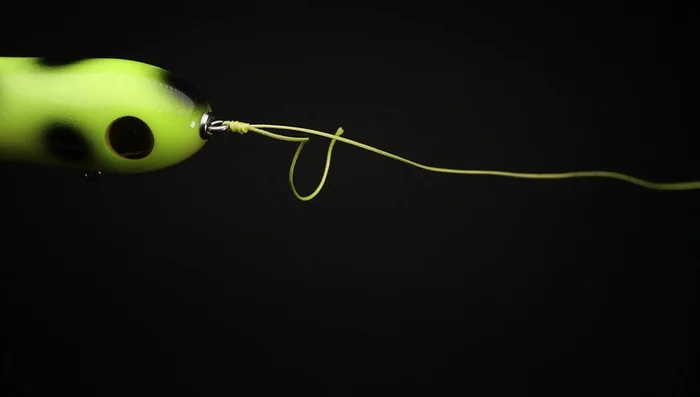 Trim off the end of the line.