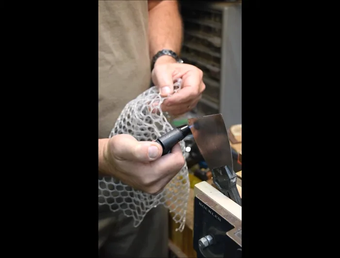 Slide the melted edges together, creating a smooth joint. Hold firmly for 15-20 seconds to allow the material to cool and solidify.