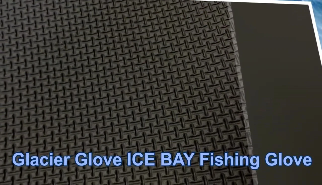 Close-up of the glove material and features