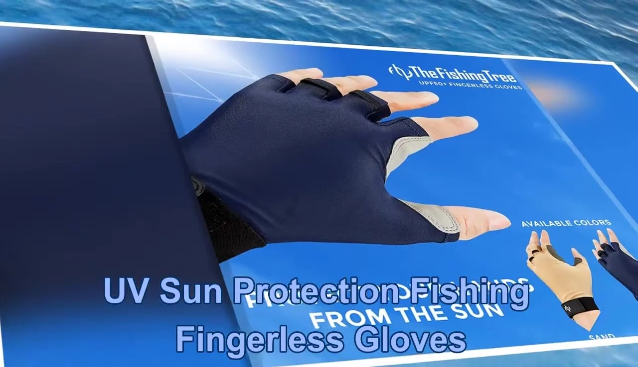 Someone wearing the fingerless gloves