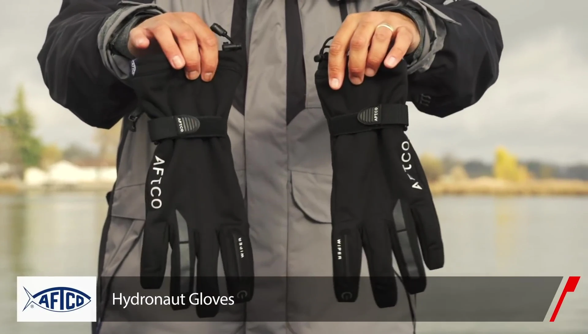 Close-up shot of the Hydronaut gloves.