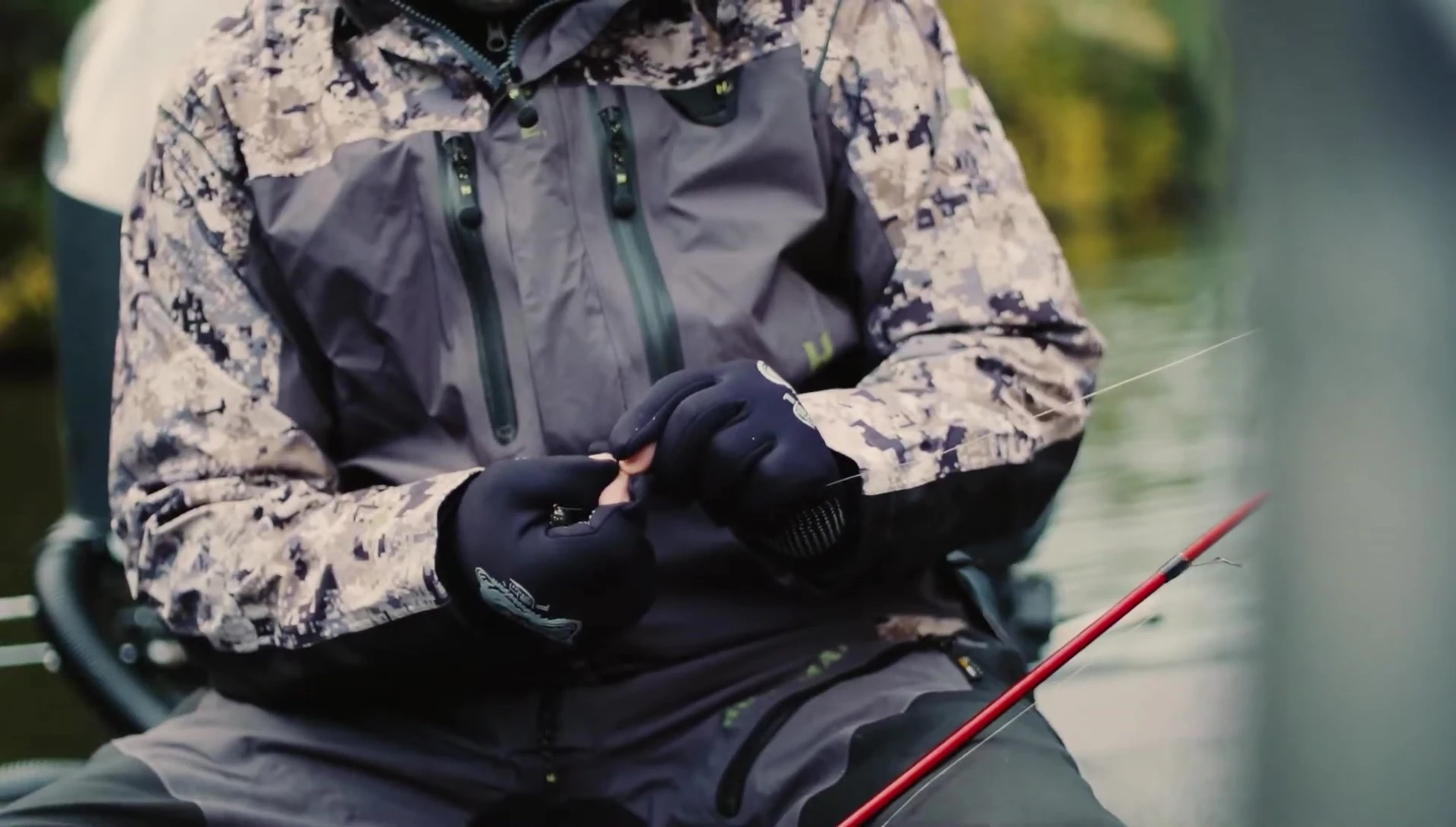 Close-up showing the velcro closure
