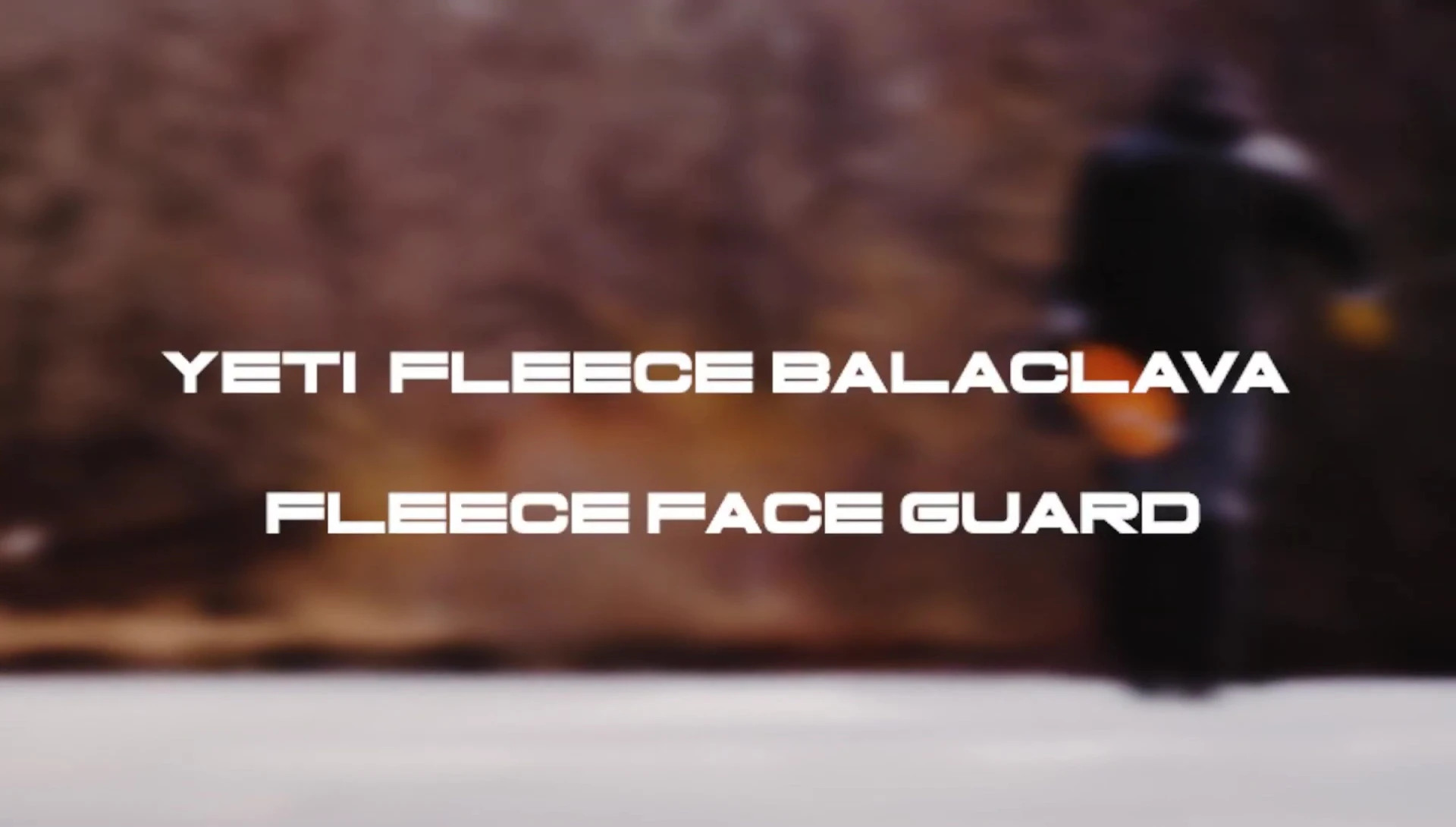 Yeti Fleece Balaclava and Face Guard shown
