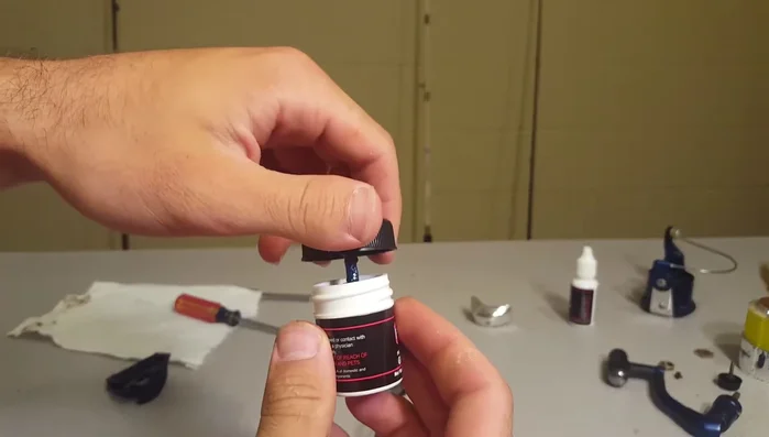 Apply oil to the gears and other parts of the reel.