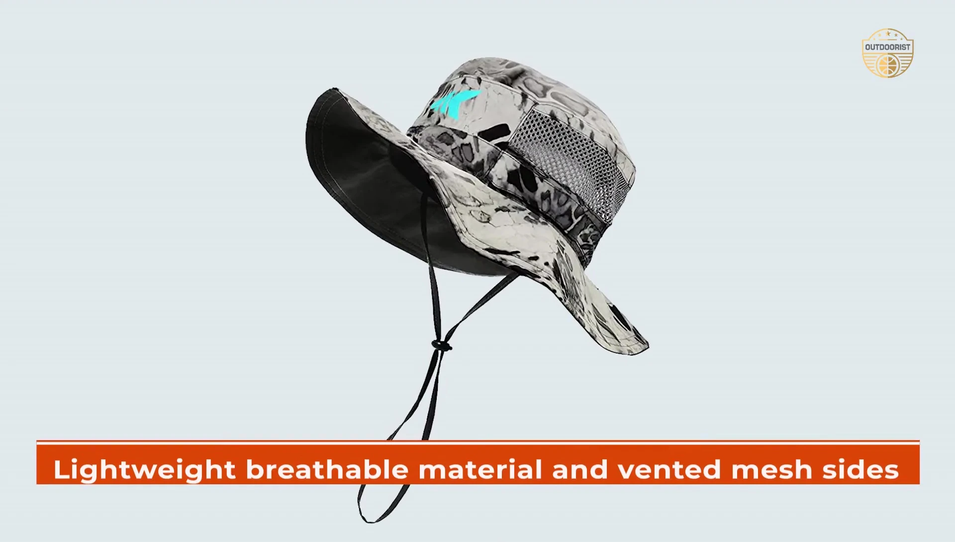 Detail shot showing the mesh ventilation