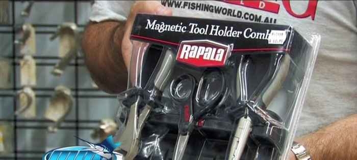 Using a Combo Kit mounted on a boat for convenient access to essential tools.