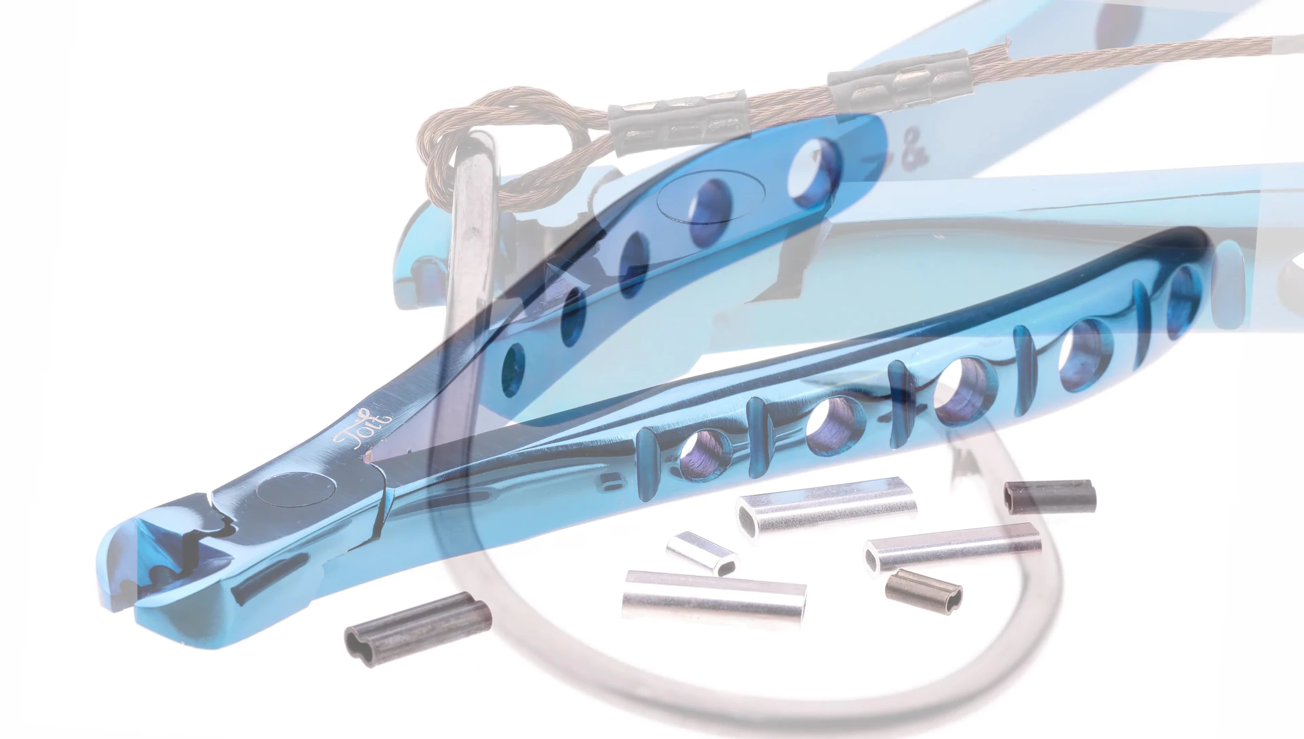 The Toit crimpers showing the different crimping areas.