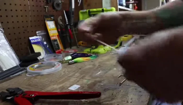 Prepare your leader line (approx. 5 feet).