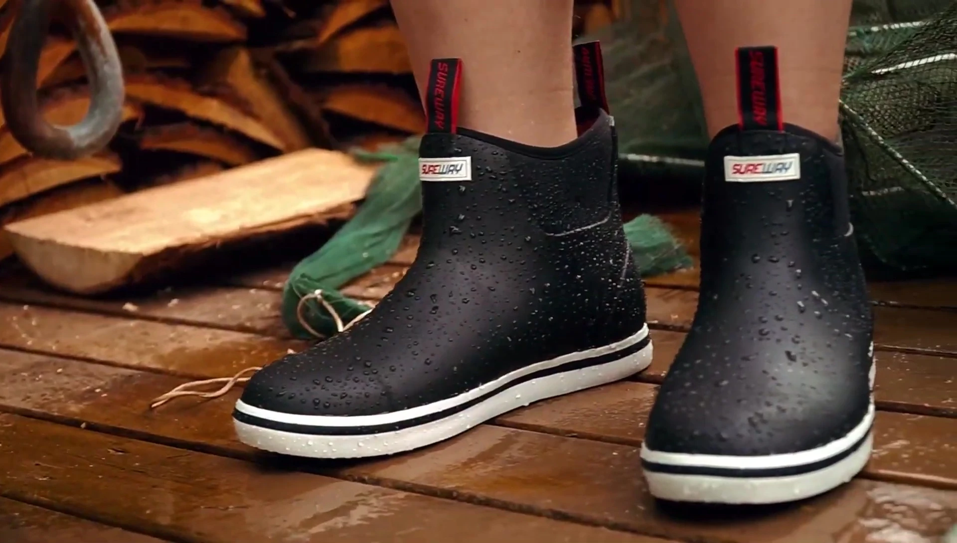Close-up of the nonslip sole