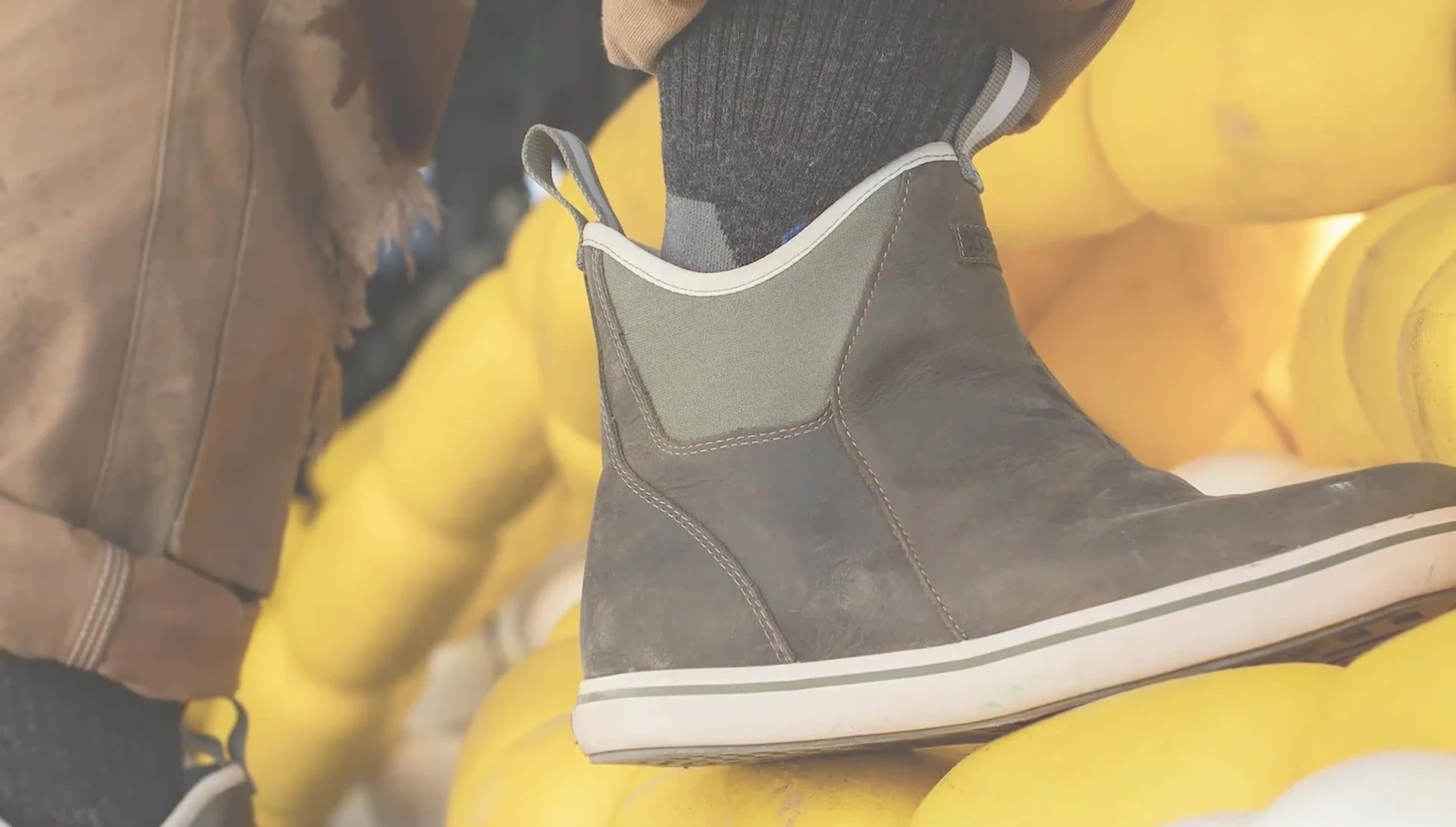 Showcasing the robust outsole