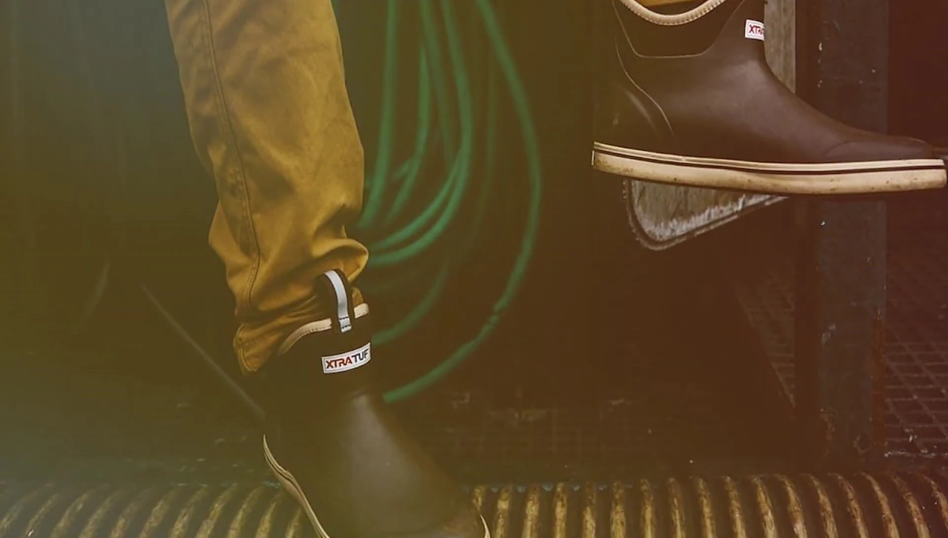Image highlighting the durability of the boots