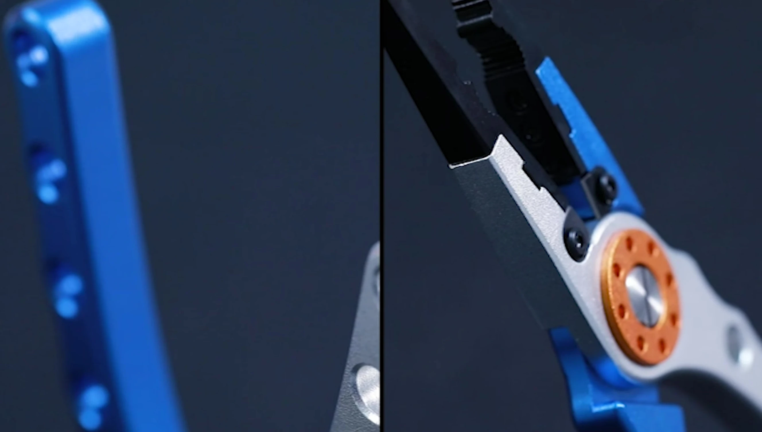 Close-up of Boom's pliers demonstrating its jaws and features