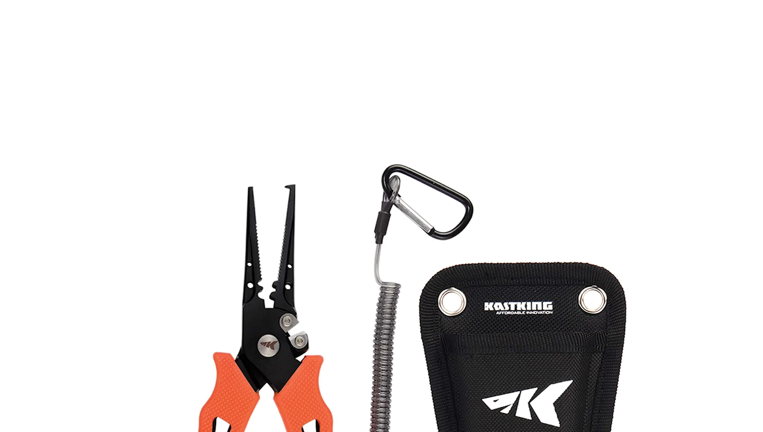 Close-up of Cask King fishing pliers