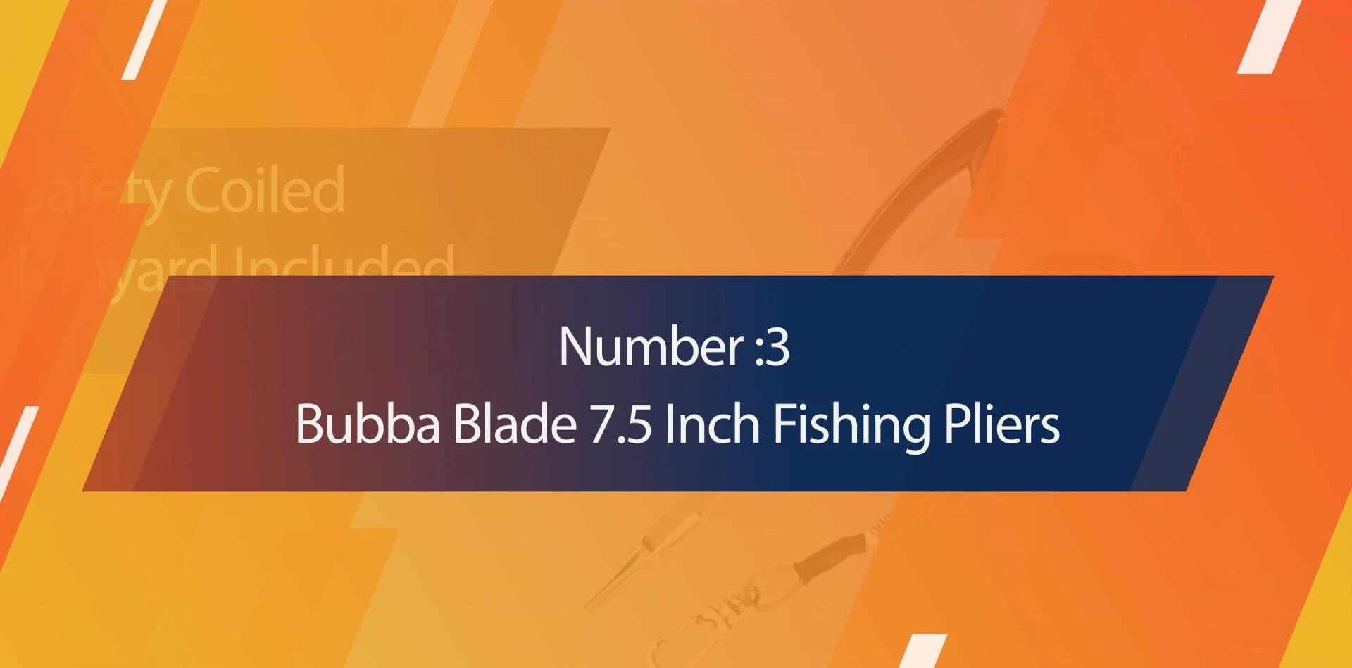 Bubba Blade 7.5-inch fishing pliers