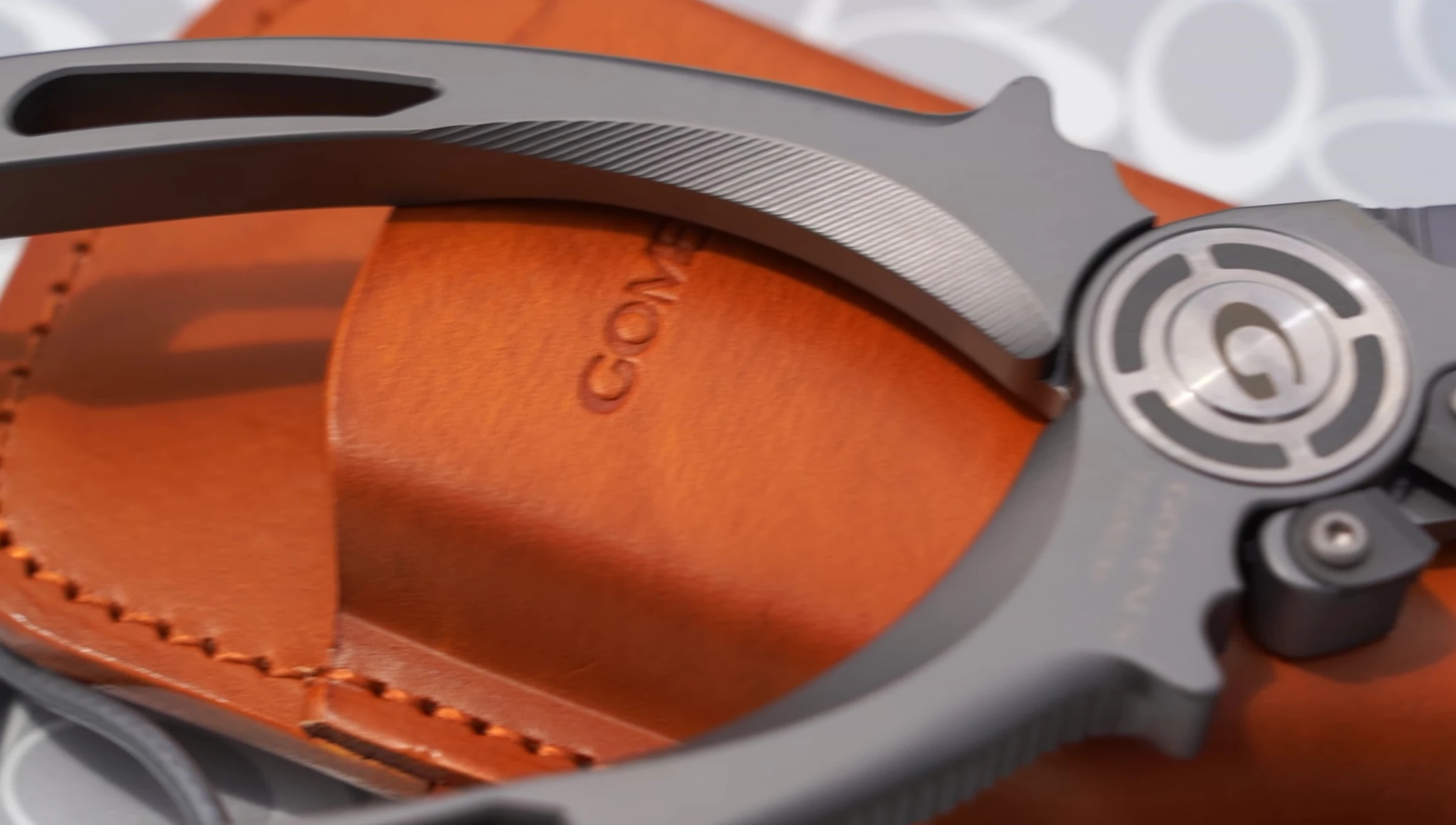 Another close-up emphasizing the precision and detail of the engravings.