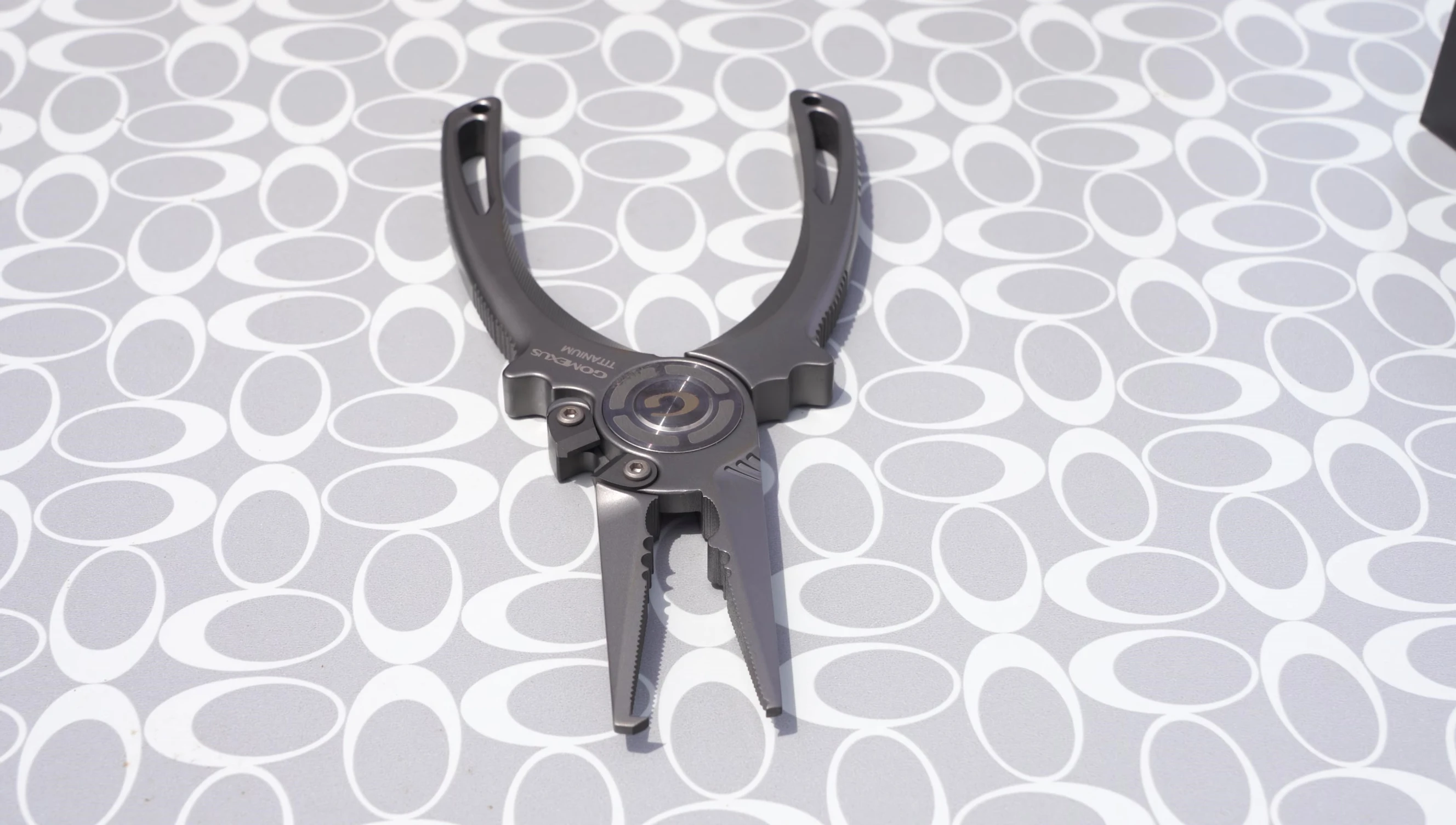 Close-up highlighting the internal titanium components.