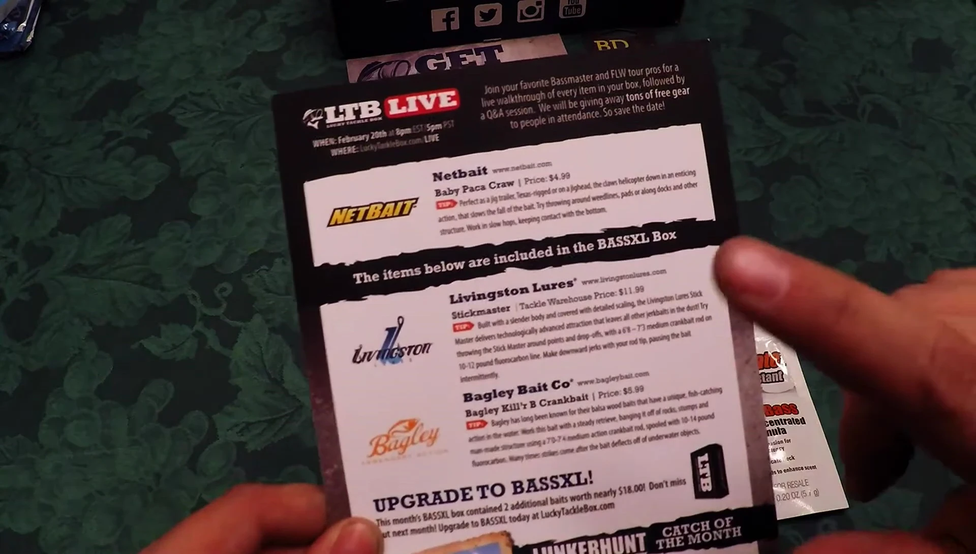 Mention of the Livingston stickmaster bait.