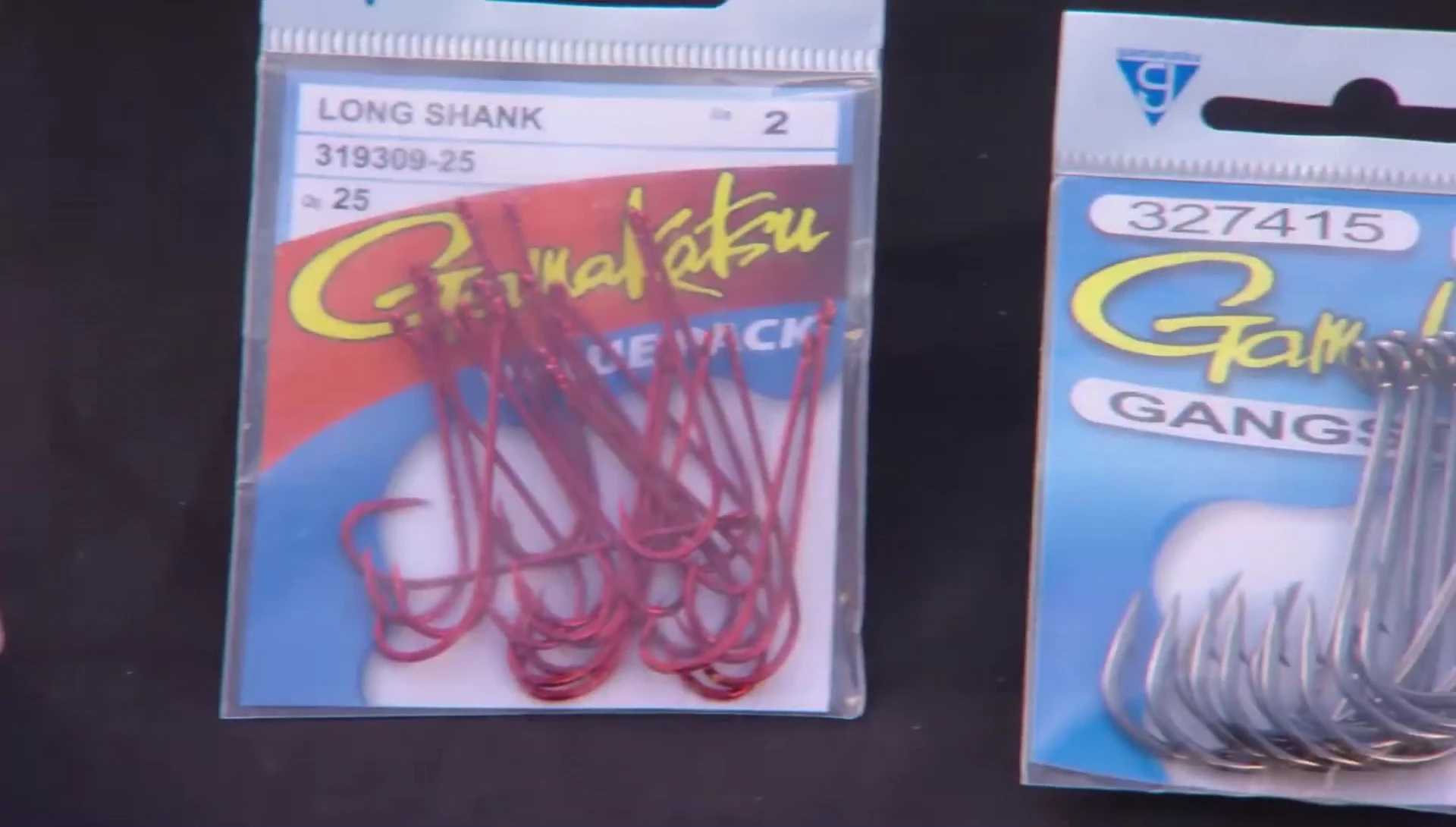 Image encouraging viewers to purchase Gamakatsu hooks