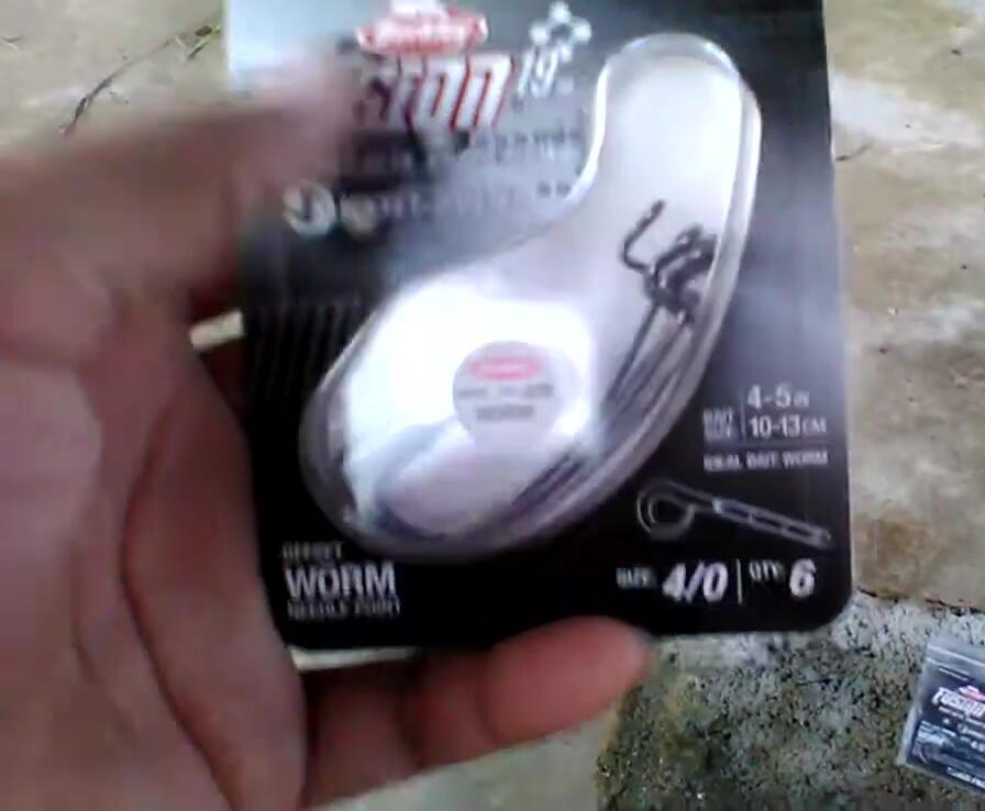 A shot of the Berkley Fusion 19 hooks displayed on a store shelf.