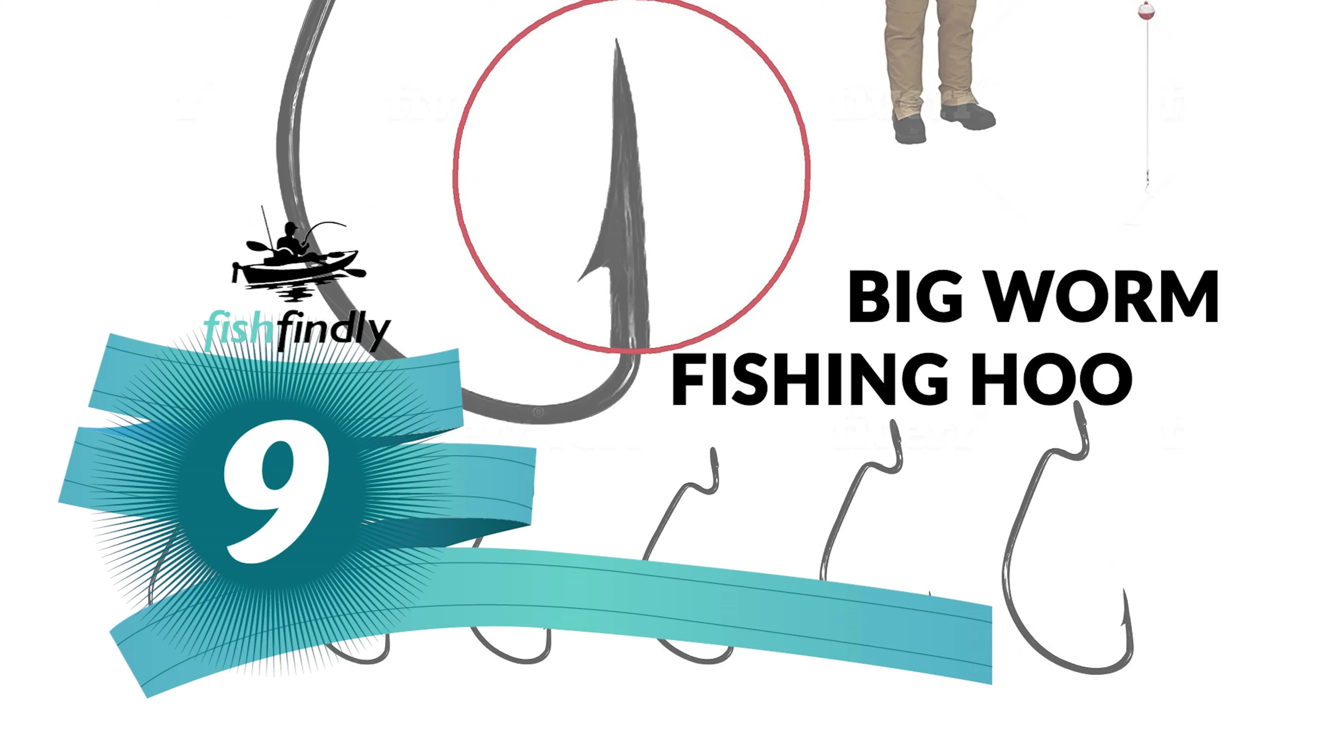 Image of the Big Worm Fishing Hooks variety pack.
