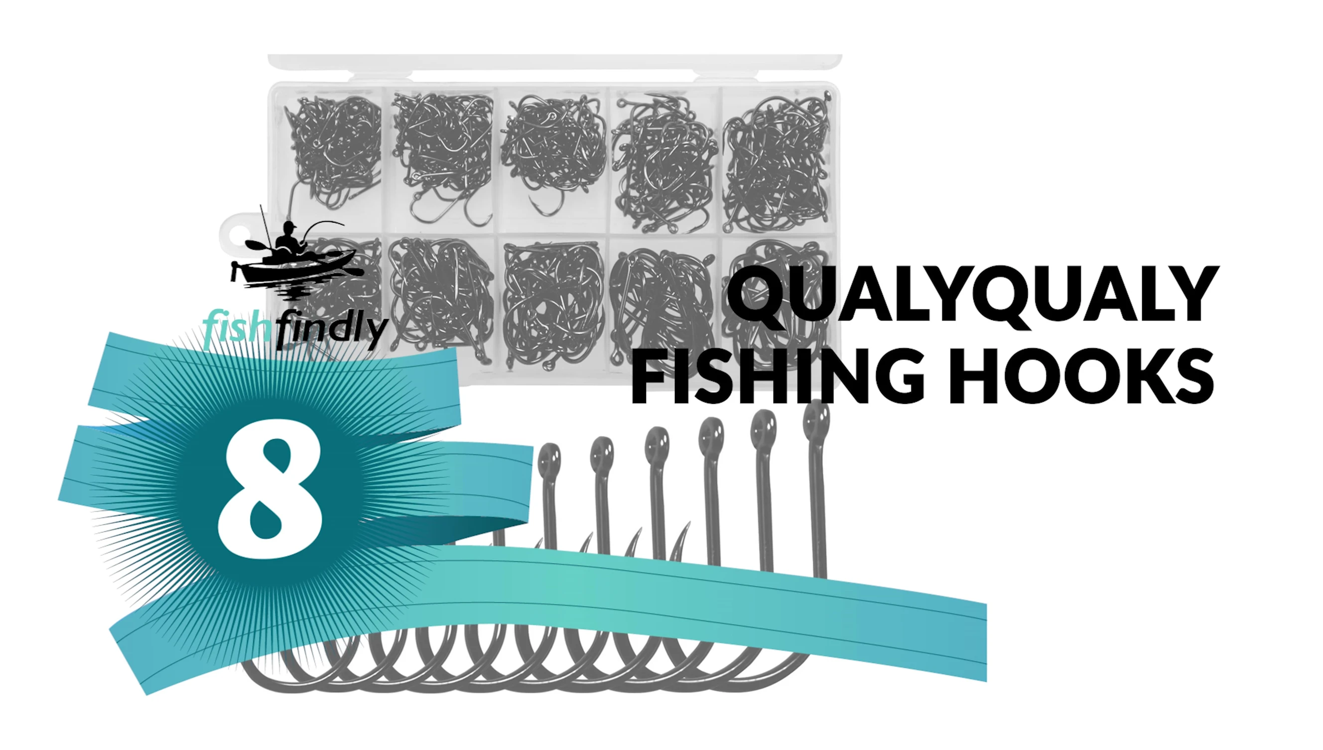 Image showing the large quantity of Qualiqually Fishing Hooks.