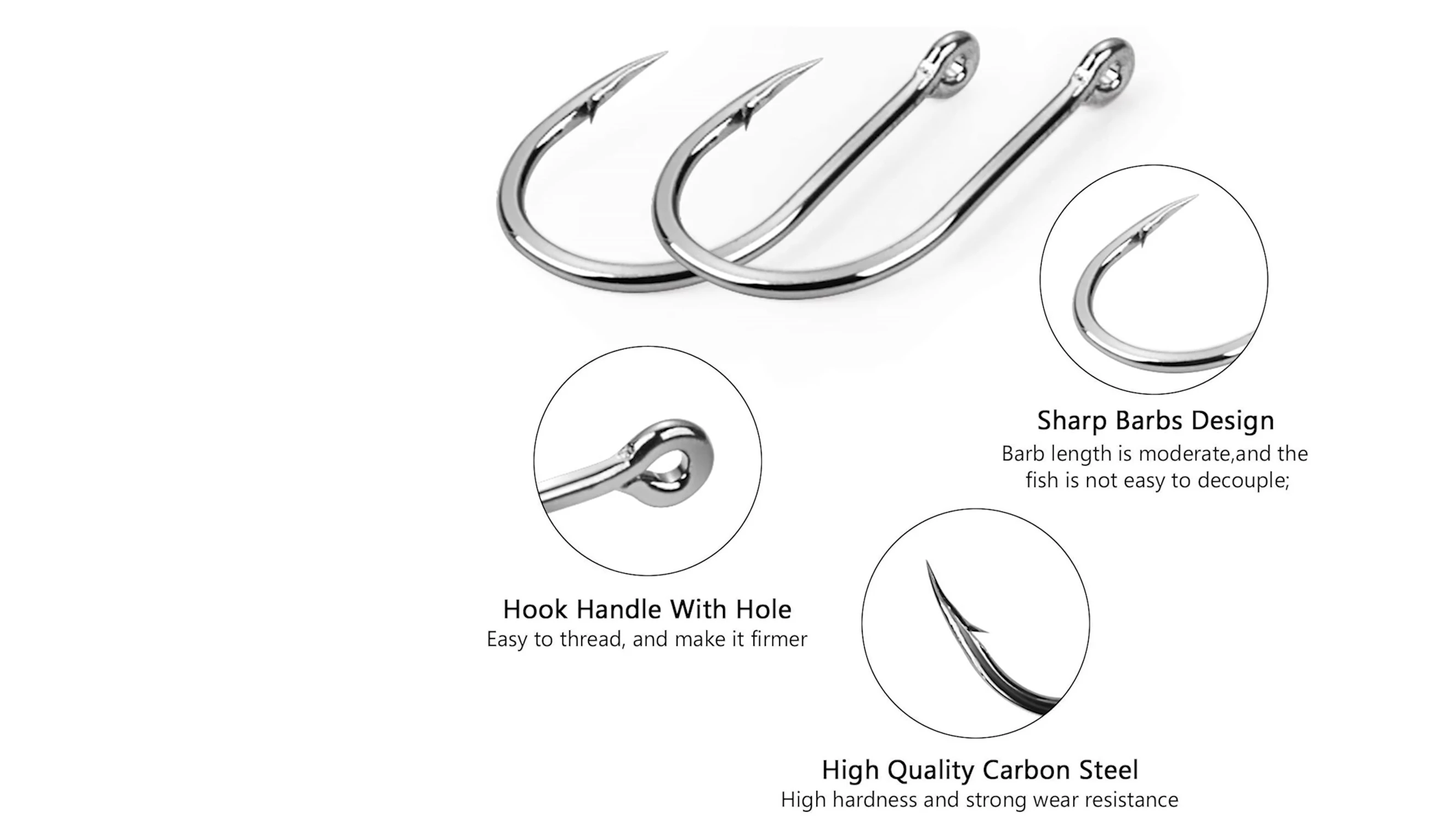 Image detailing the circle hook's design and features.