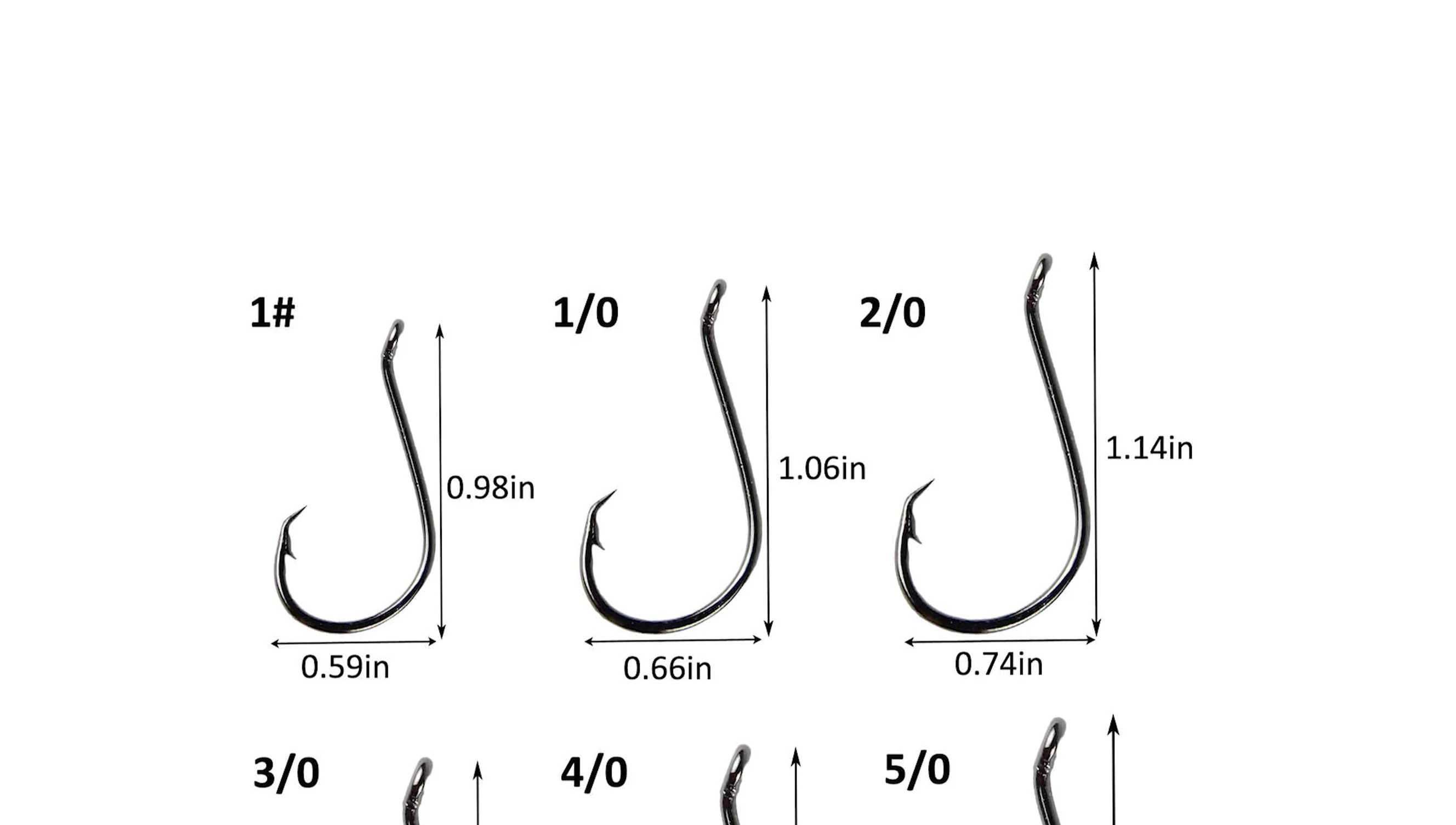 Close-up showing the octopus circle hook design.