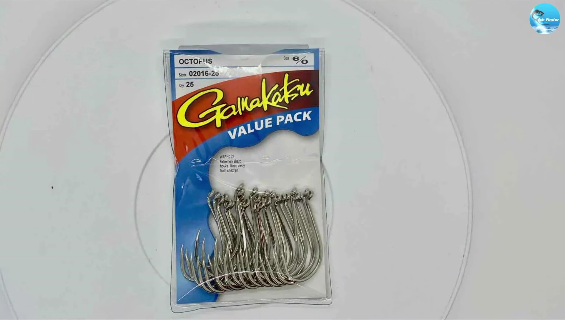 Close up of Gamakatsu octopus hook.