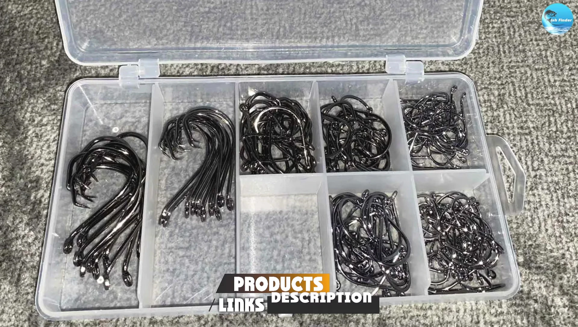 Different sizes of Hsom circle hooks shown.
