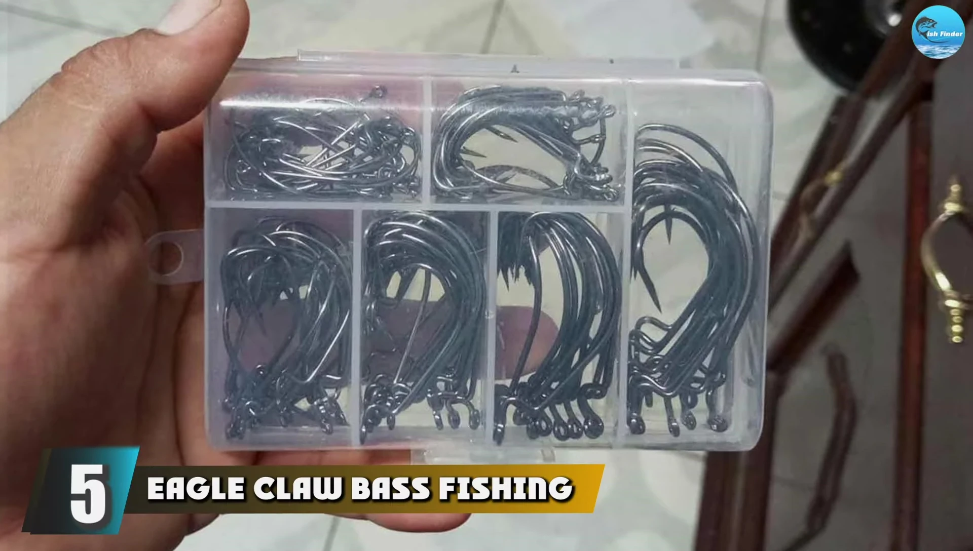 Eagle Claw Bass Fishing Worm Hooks packaging.