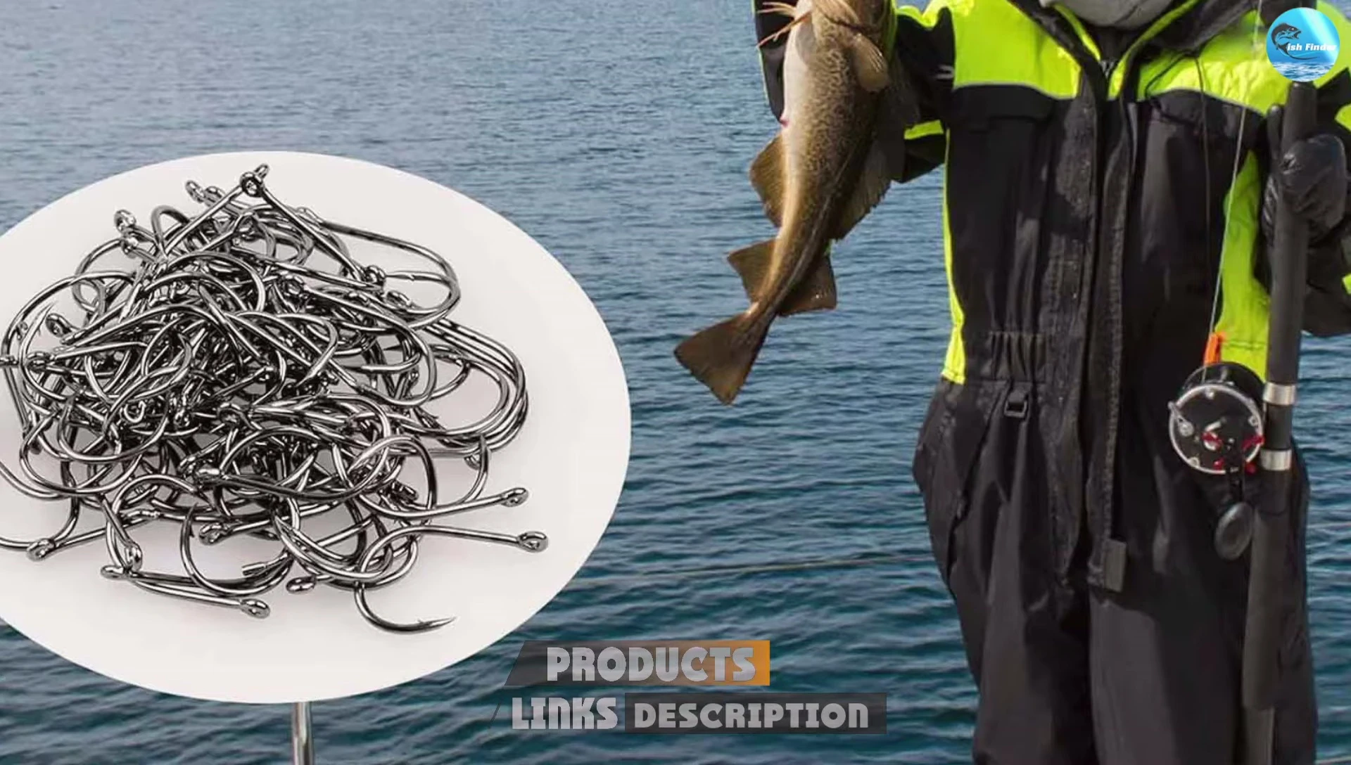 Close up of Remu fishing hooks in carrying case.
