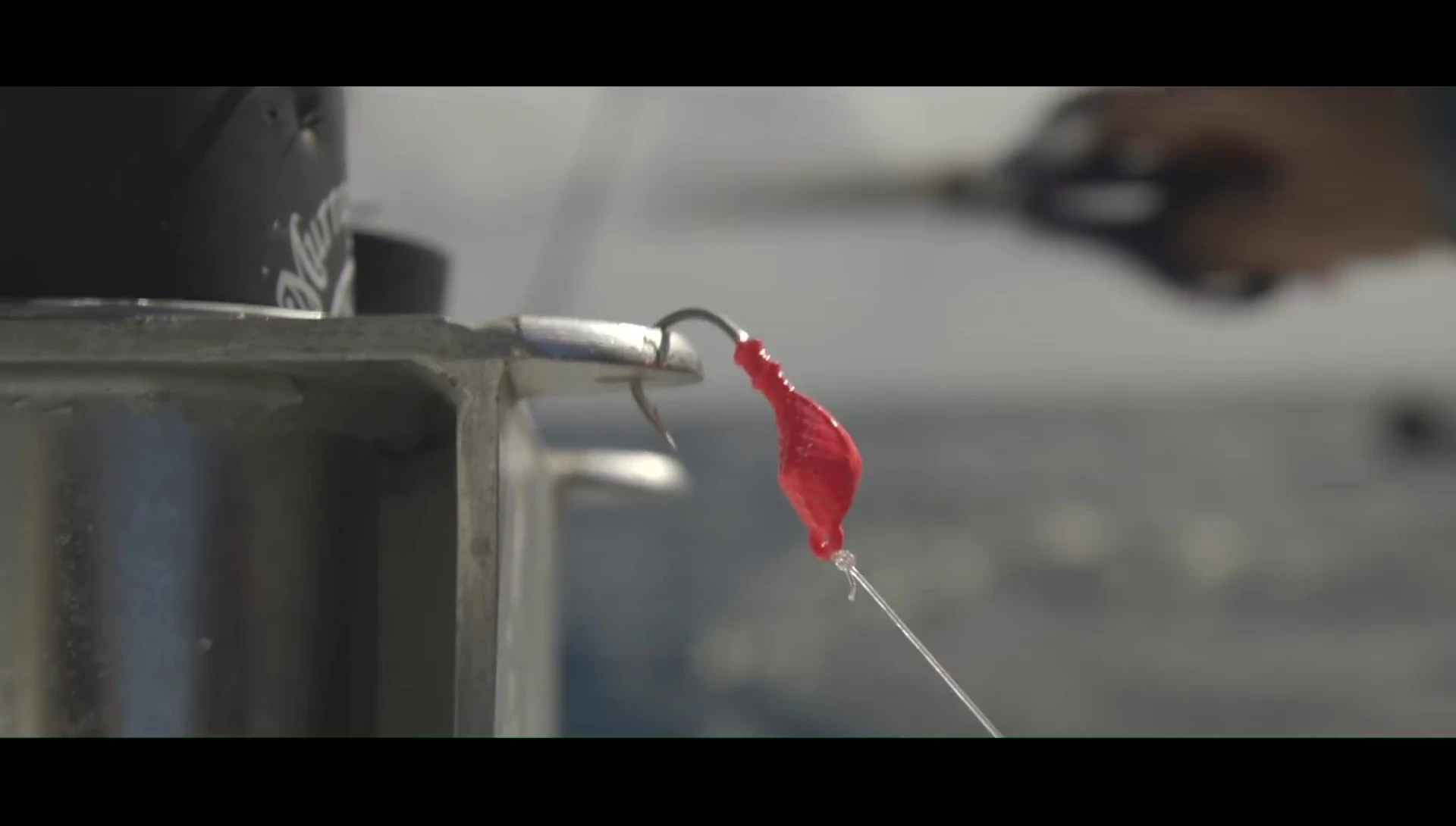 Variety of jig heads displayed.