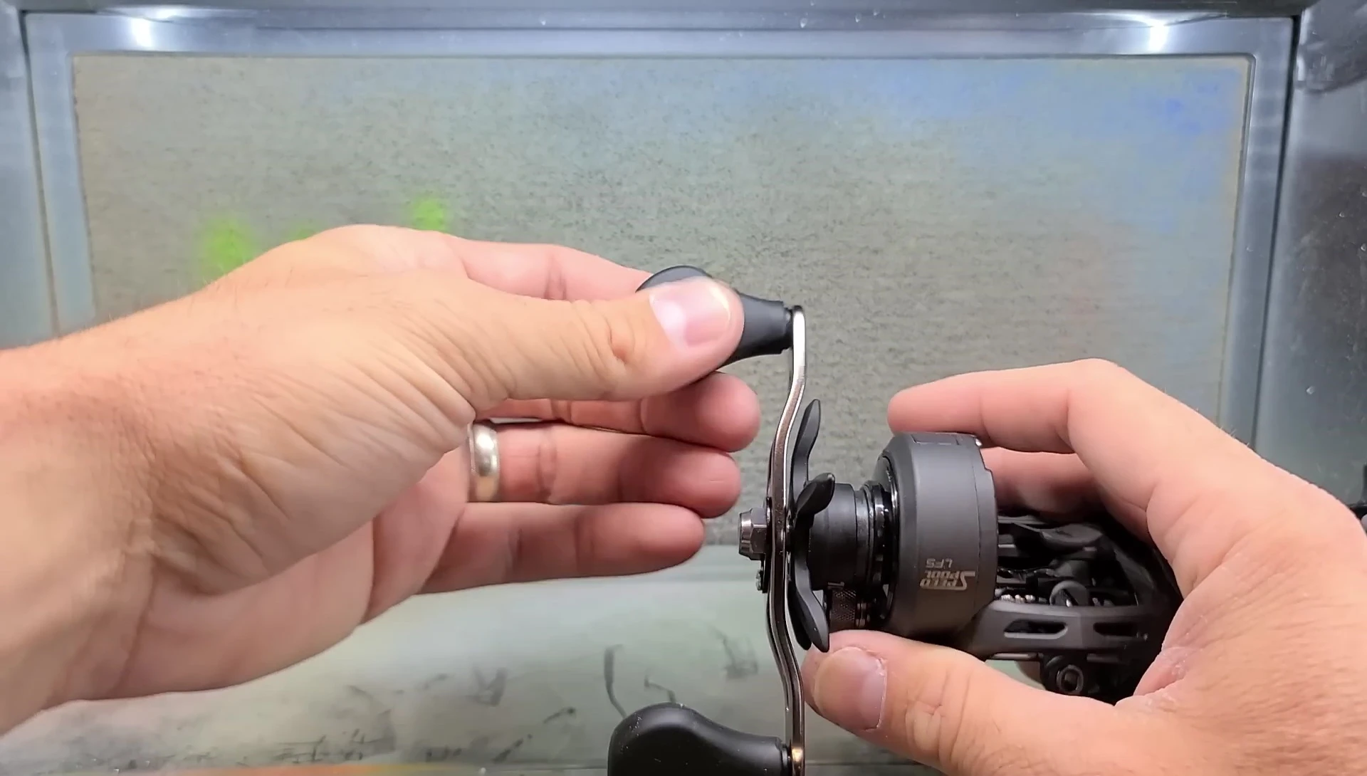Close-up shot highlighting the new 95mm handle